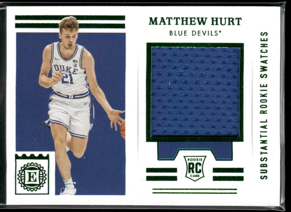 Matthew Hurt 2021 Panini Chronicles Draft Picks Rookie Swatches #ESS-MH MEM
