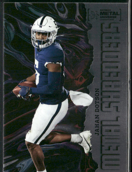 Jahan Dotson 2022 SkyBox Metal Universe Champions Spectrum #139 Nittany Lions