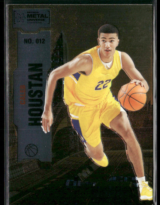 Caleb Houstan 2022 SkyBox Metal Universe Champions Spectrum #012