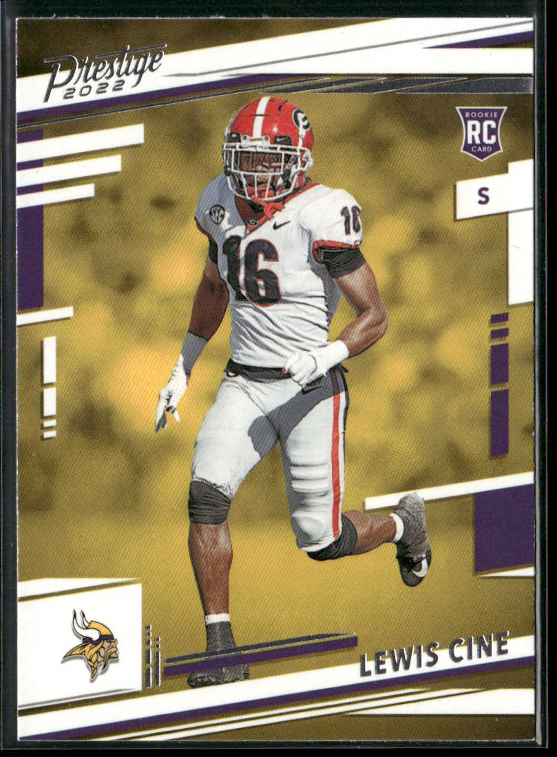Lewis Cine 2022 Panini Prestige #363 RC Minnesota Vikings front