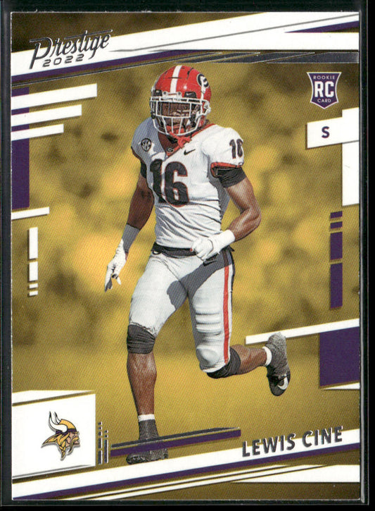 Lewis Cine 2022 Panini Prestige #363 RC Minnesota Vikings front