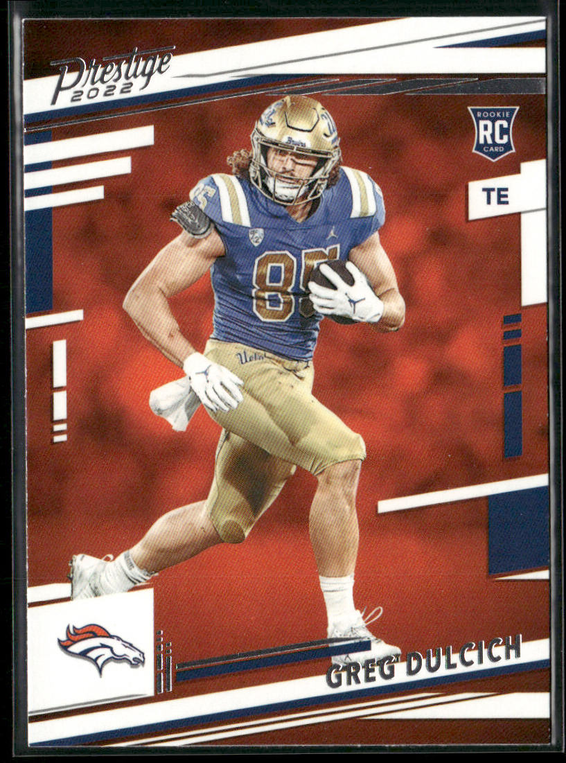 Greg Dulcich 2022 Panini Prestige #386 RC Denver Broncos
