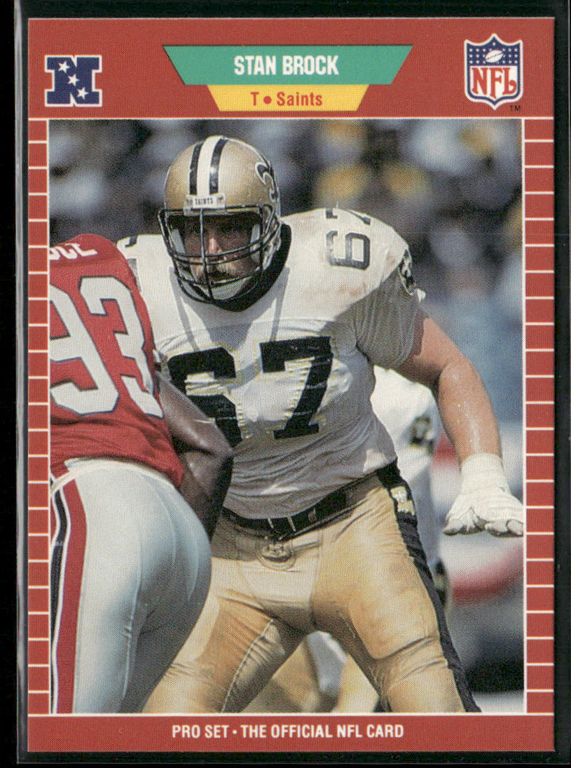 Stan Brock 1989 Pro Set #263 New Orleans Saints