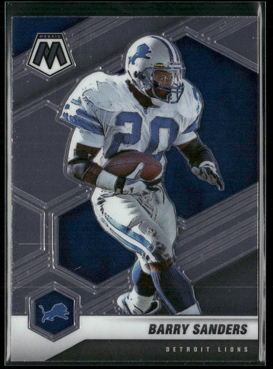Barry Sanders 2021 Panini Mosaic #75 Detroit Lions front