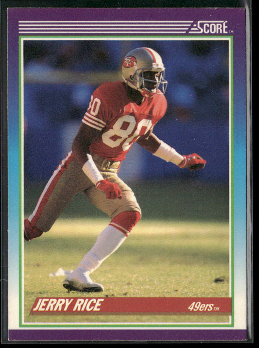 Jerry Rice 1990 Score #200 San Francisco 49ers front
