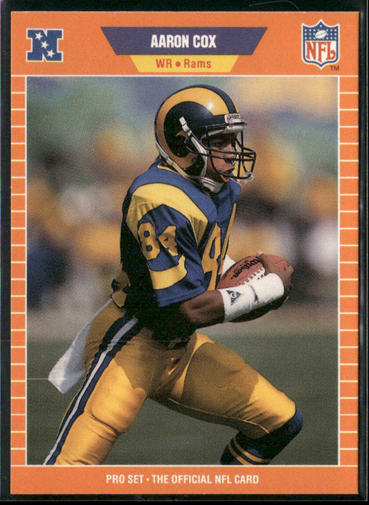 Aaron Cox 1989 Pro Set #197 RC Los Angeles Rams