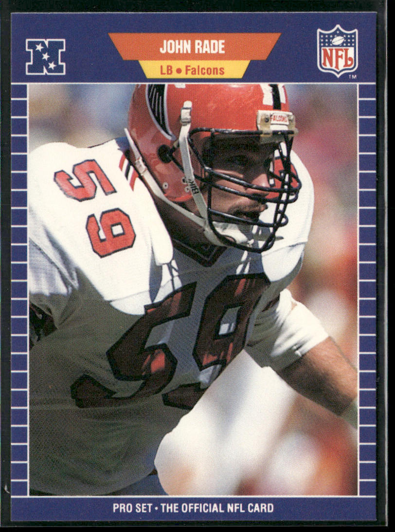 John Rade 1989 Pro Set #13 Atlanta Falcons front