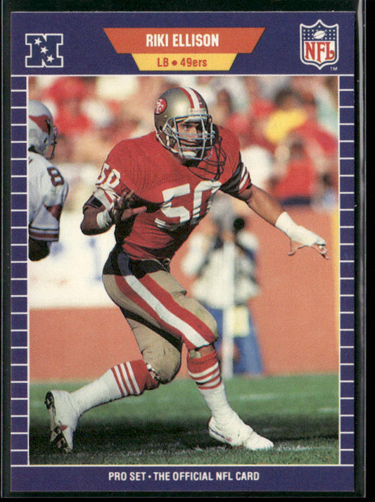 Riki Ellison 1989 Pro Set #373 RC San Francisco 49ers