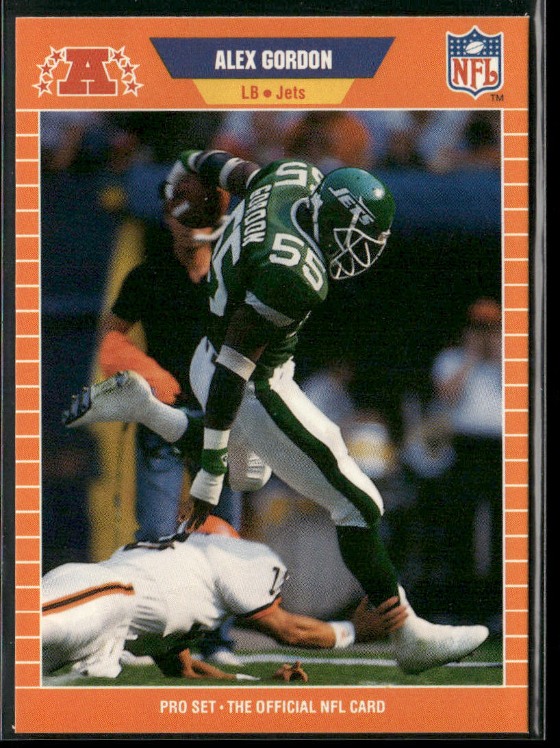 Alex Gordon 1989 Pro Set #296 New York Jets front