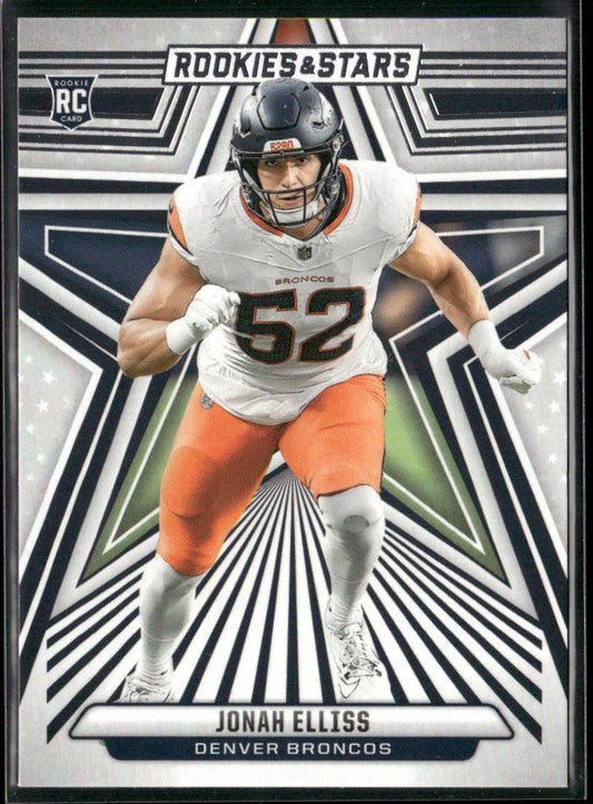 Jonah Elliss 2024 Panini Rookies & Stars #157 RC Denver Broncos front