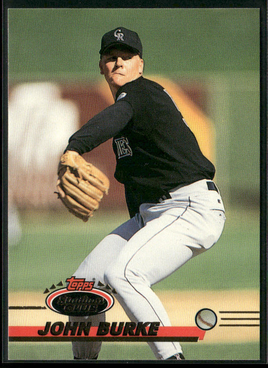John Burke 1993 Stadium Club #513 RC Colorado Rockies