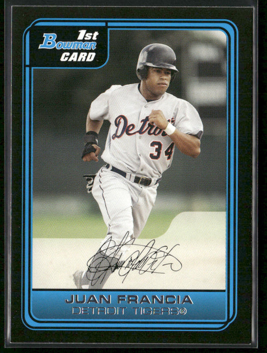 Juan Francia 2006 Bowman Prospects #B66 Detroit Tigers