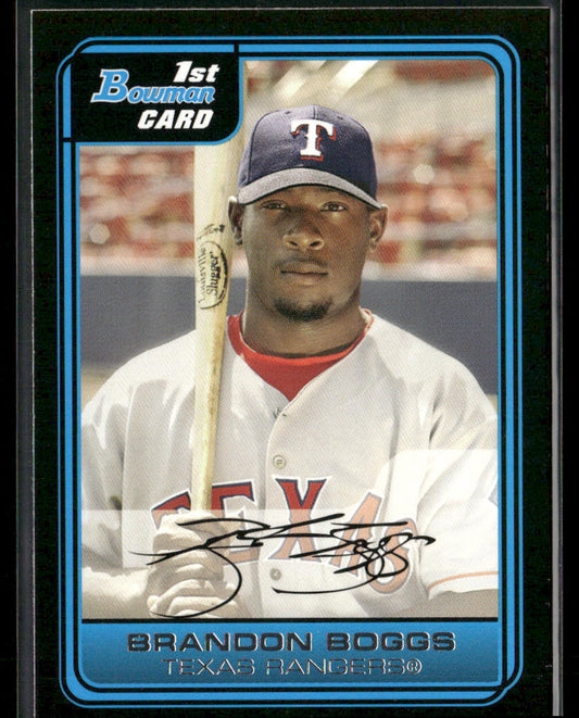 Brandon Boggs 2006 Bowman Prospects #B89 Texas Rangers