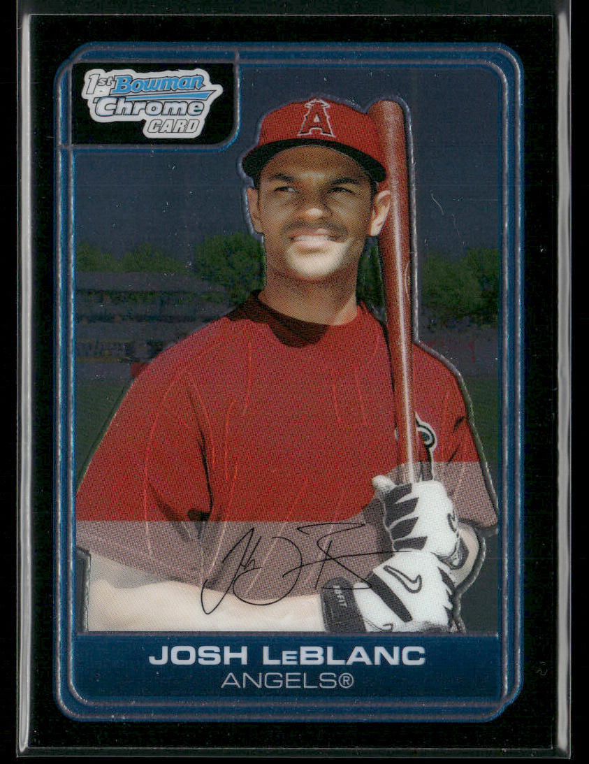 Josh LeBlanc 2006 Bowman Chrome Prospects #BC10 Los Angeles Angels