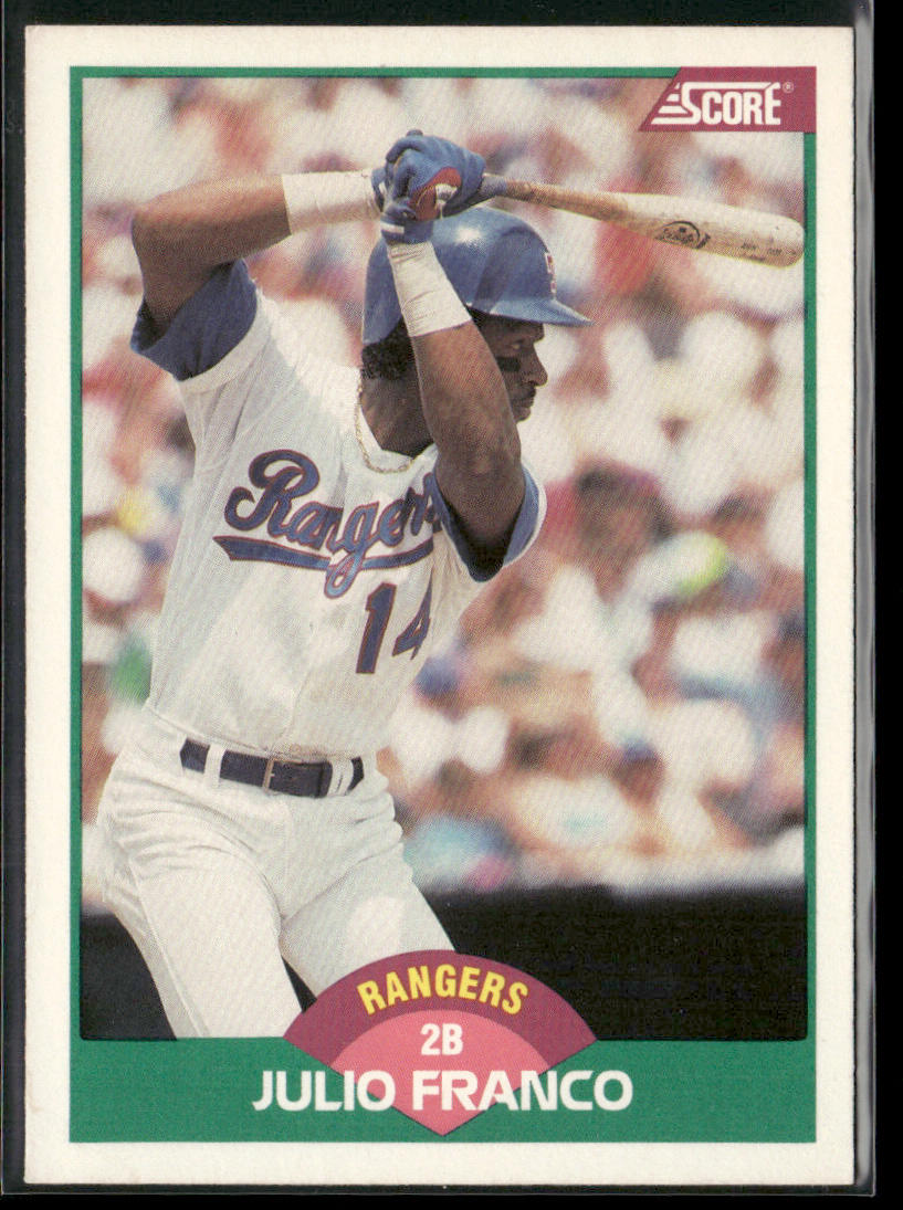 Julio Franco 1989 Score Rookie & Traded #35T Texas Rangers