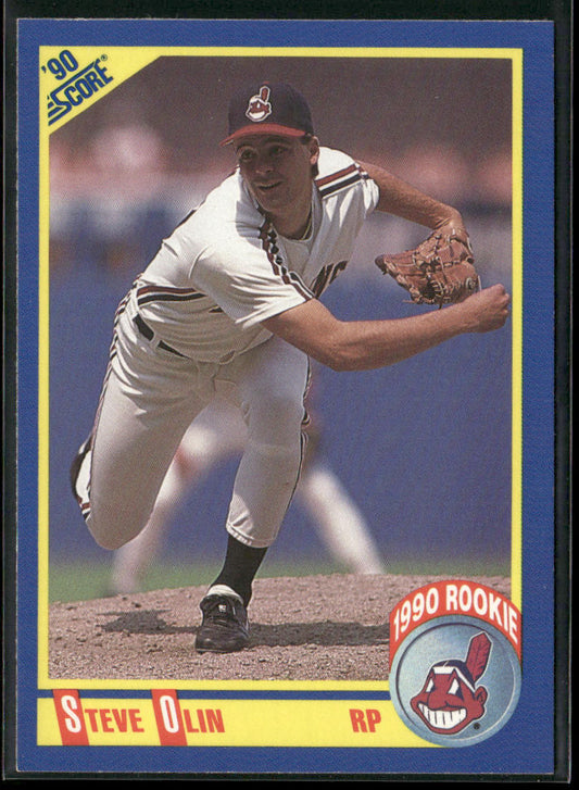 Steve Olin 1990 Score #590 RC Cleveland Indians