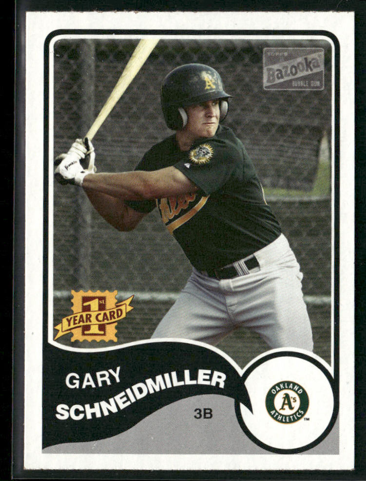 Gary Schneidmiller 2003 Bazooka #228 RC Oakland Athletics