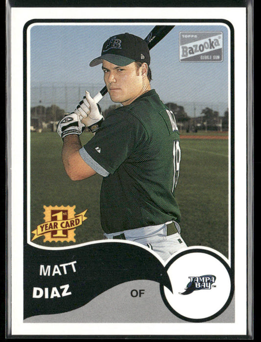 Matt Diaz 2003 Bazooka #189 RC Tampa Bay Devil Rays