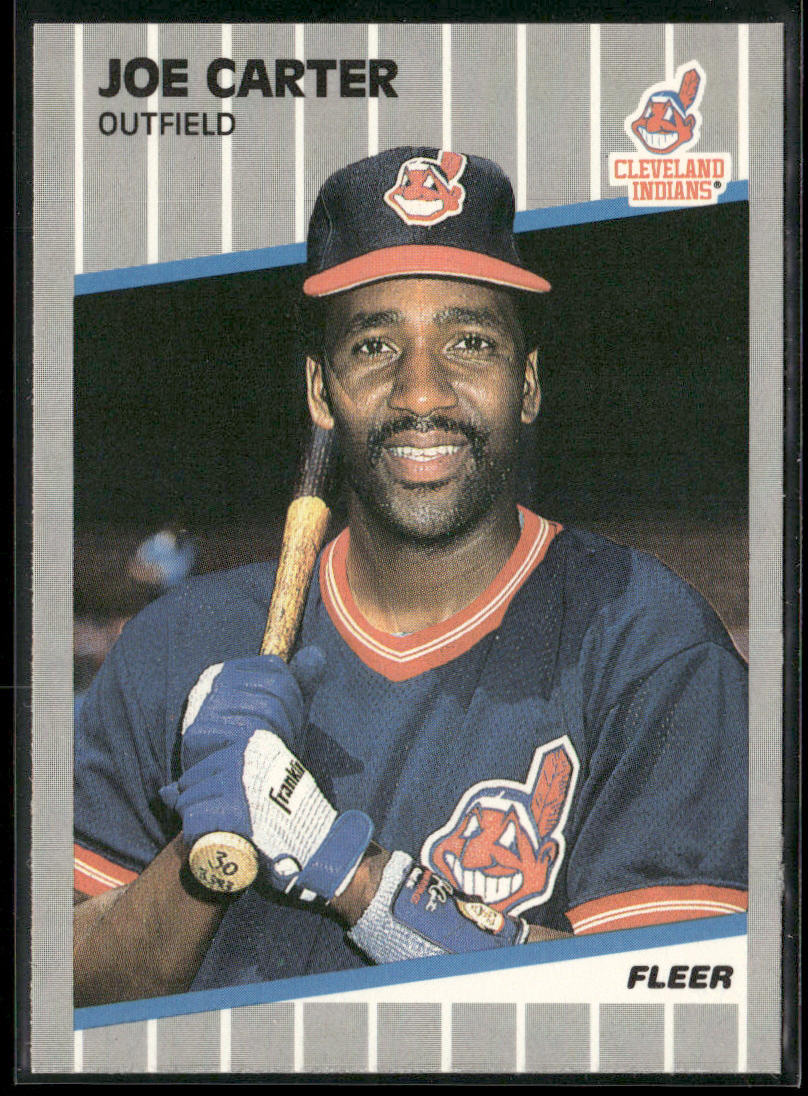 Joe Carter 1989 Fleer #400 Cleveland Indians