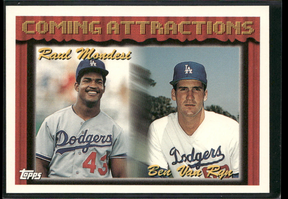 Raul Mondesi / Ben Van Ryn CA, RC 1994 Topps #783 RC Los Angeles Dodgers