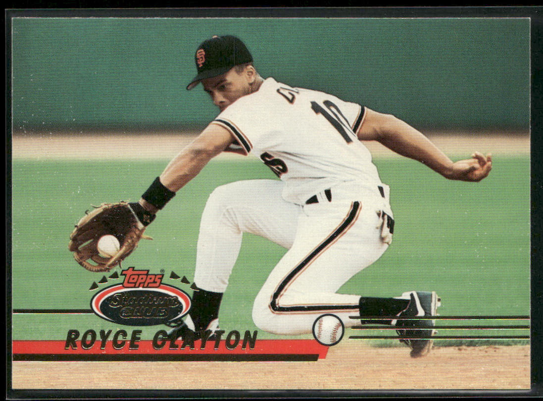 Royce Clayton 1993 Stadium Club #39 San Francisco Giants