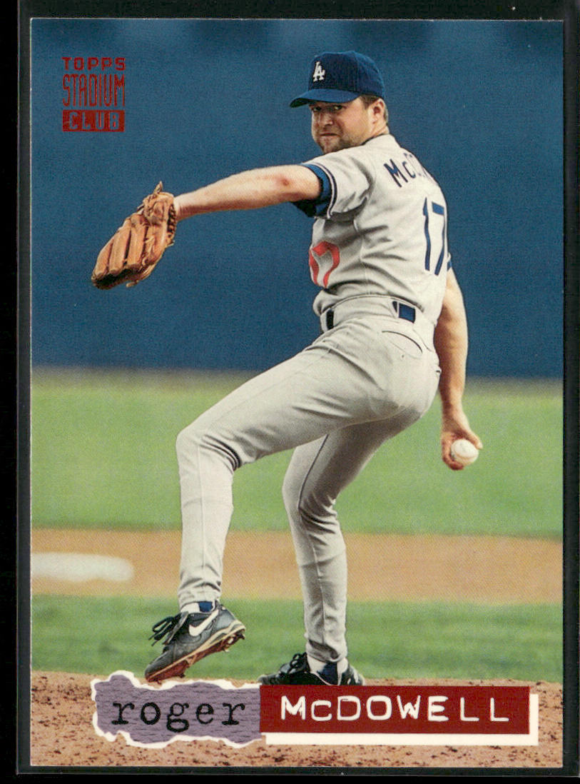 Roger McDowell 1994 Stadium Club #38 Los Angeles Dodgers