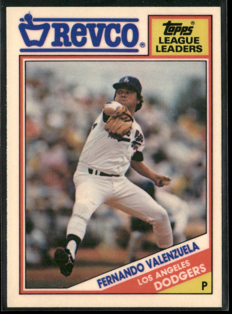 Fernando Valenzuela 1988 Topps Revco League Leaders #14 Los Angeles Dodgers