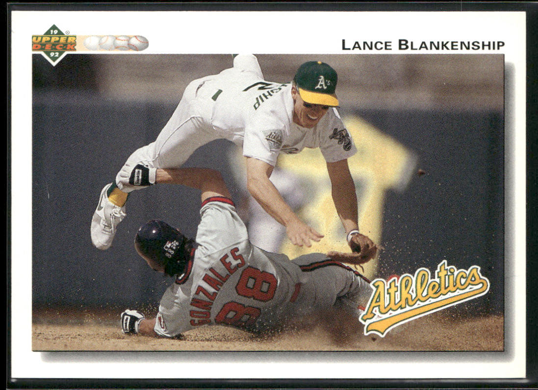Lance Blankenship 1992 Upper Deck #749 Oakland Athletics