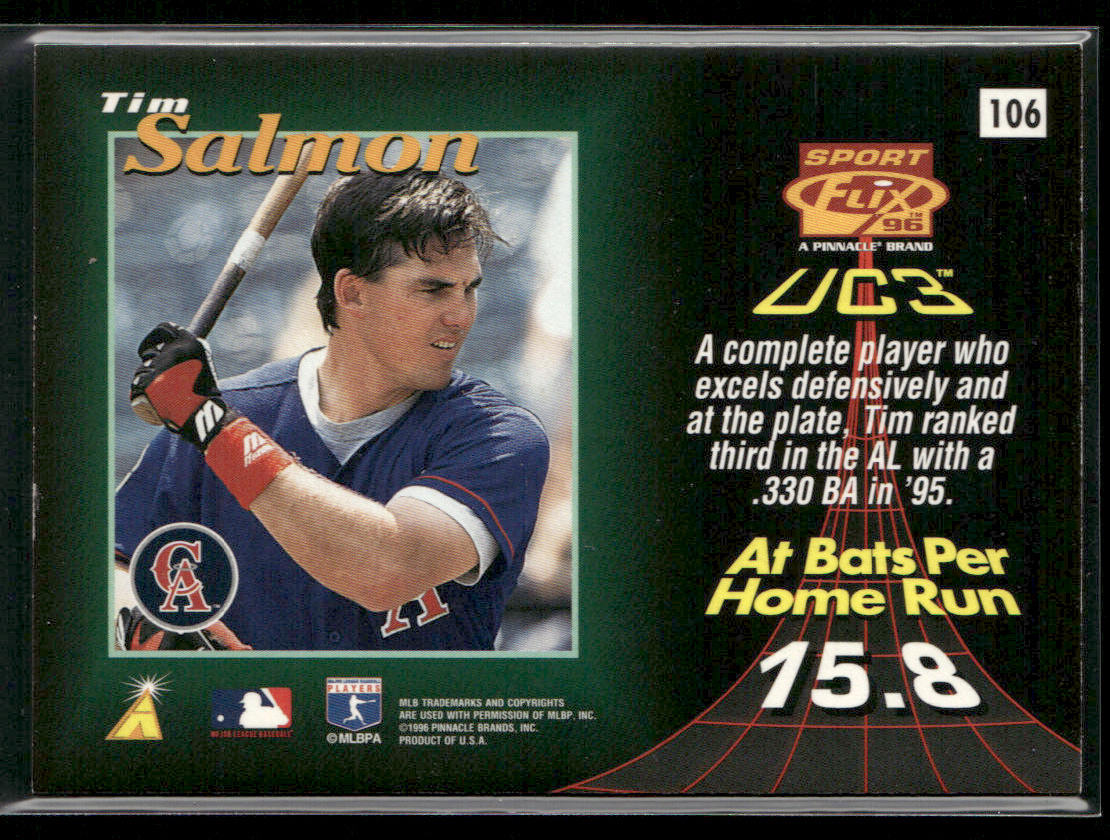 Tim Salmon 1996 Sportflix #106 California Angels