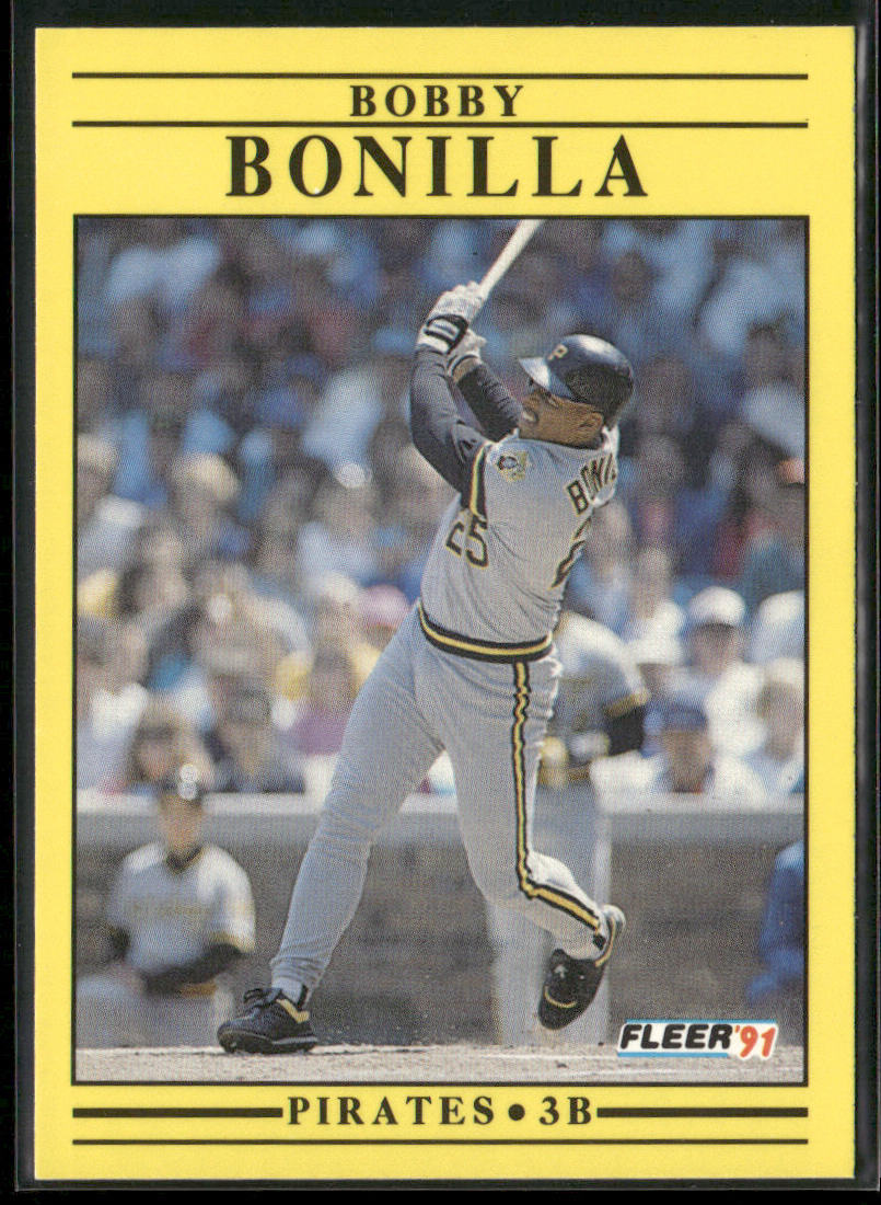 Bobby Bonilla 1991 Fleer #34b Pittsburgh Pirates