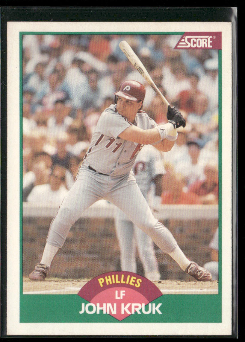 John Kruk 1989 Score Rookie & Traded #70T Philadelphia Phillies