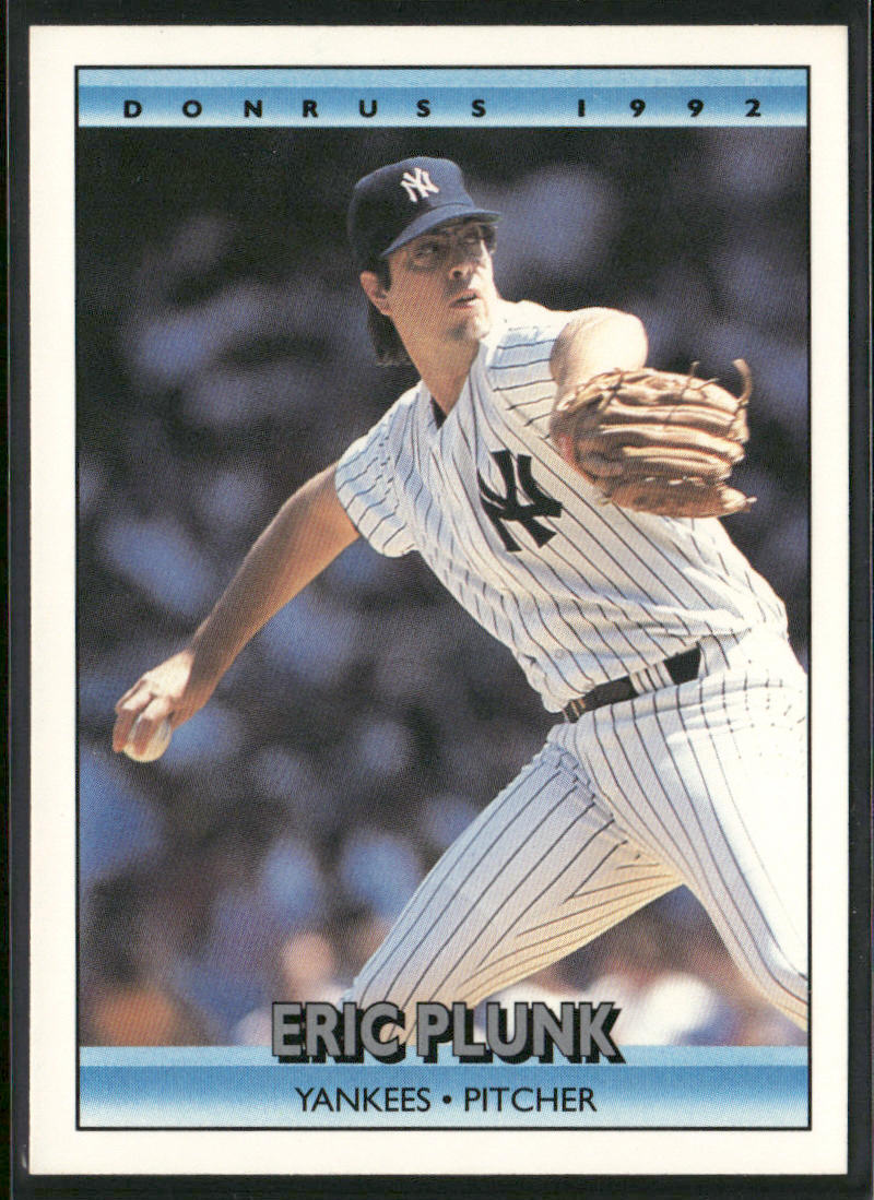 Eric Plunk 1992 Donruss #554 New York Yankees