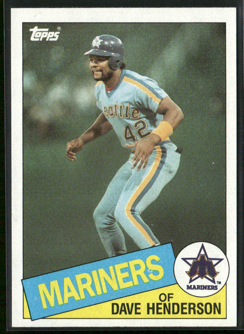 Dave Henderson 1985 Topps #344 Seattle Mariners