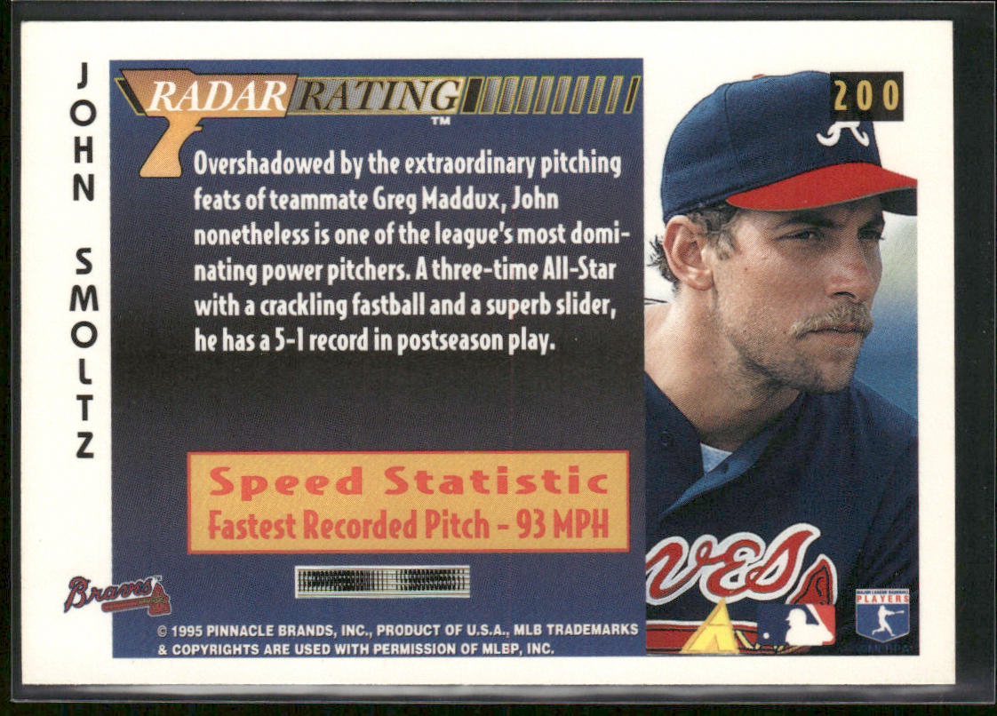 John Smoltz 1996 Score #200 Atlanta Braves