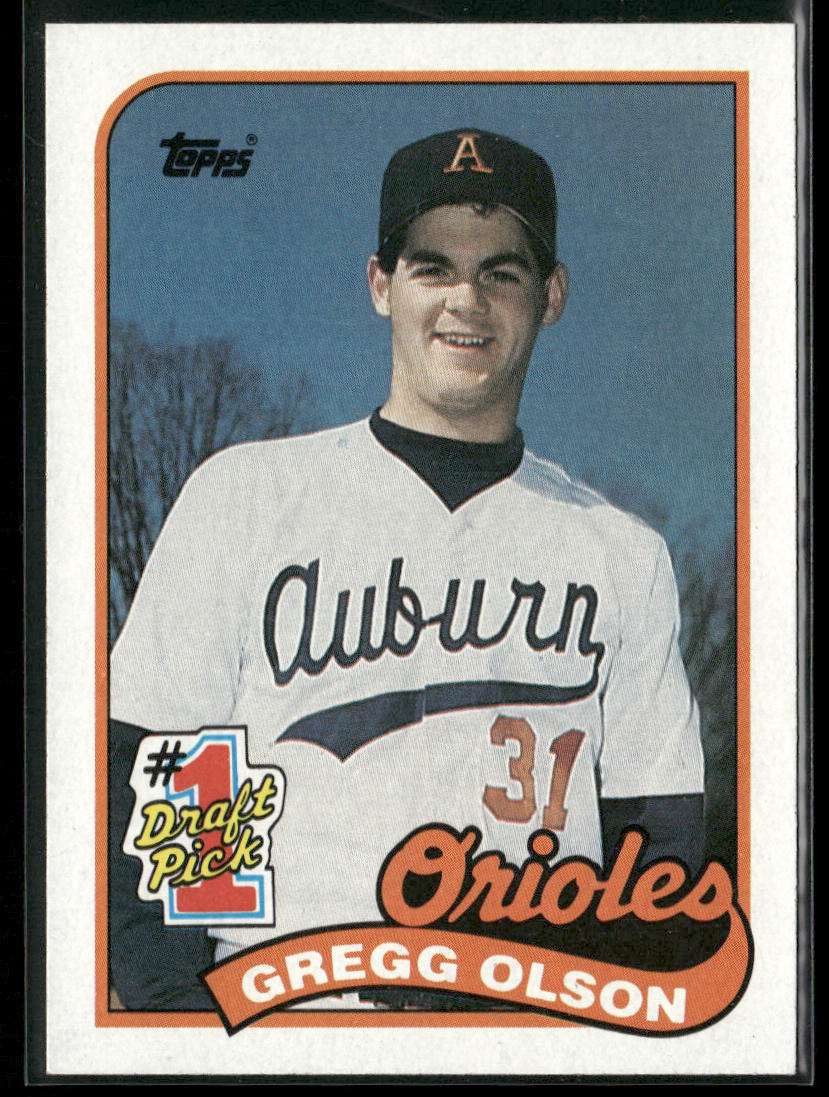 Gregg Olson 1989 Topps #161 RC Baltimore Orioles
