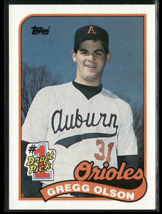 Gregg Olson 1989 Topps #161 RC Baltimore Orioles