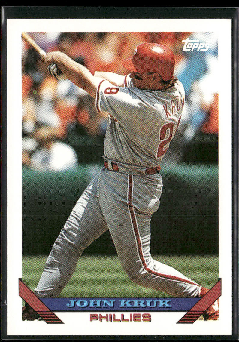 John Kruk 1993 Topps #340 Philadelphia Phillies