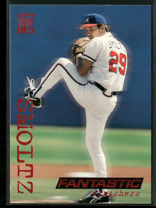 John Smoltz 1994 Stadium Club #714 Atlanta Braves front
