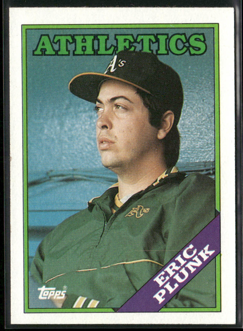 Eric Plunk 1988 Topps #173 Oakland Athletics front