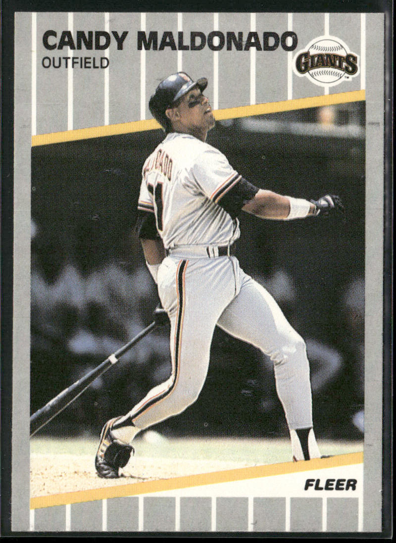 Candy Maldonado 1989 Fleer #333 San Francisco Giants
