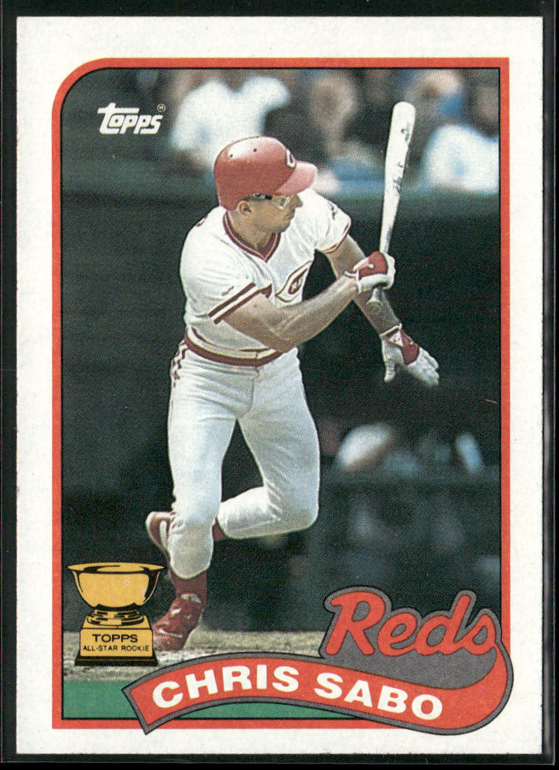 Chris Sabo 1989 Topps #490 RC Cincinnati Reds front