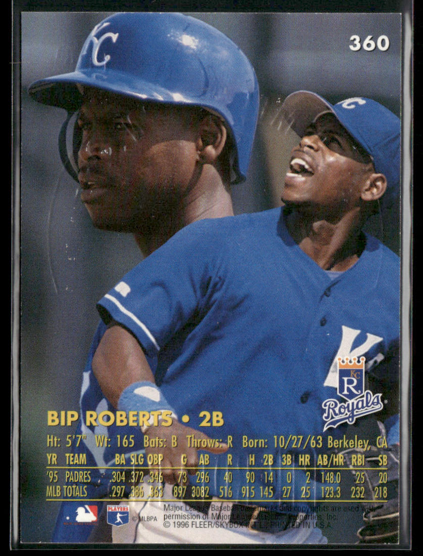 Bip Roberts 1996 Ultra Gold Medallion #360 Kansas City Royals