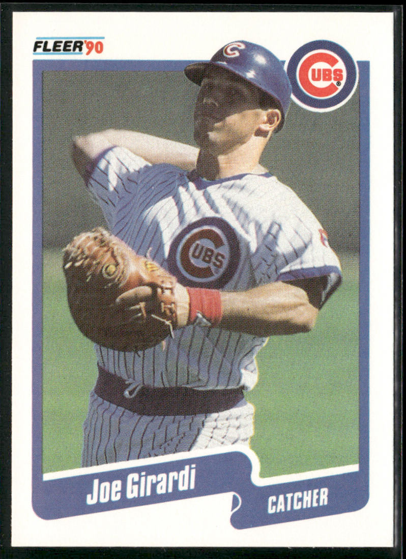 Joe Girardi 1990 Fleer #31b Chicago Cubs front