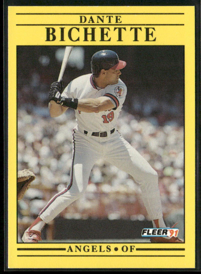 Dante Bichette 1991 Fleer #307 California Angels