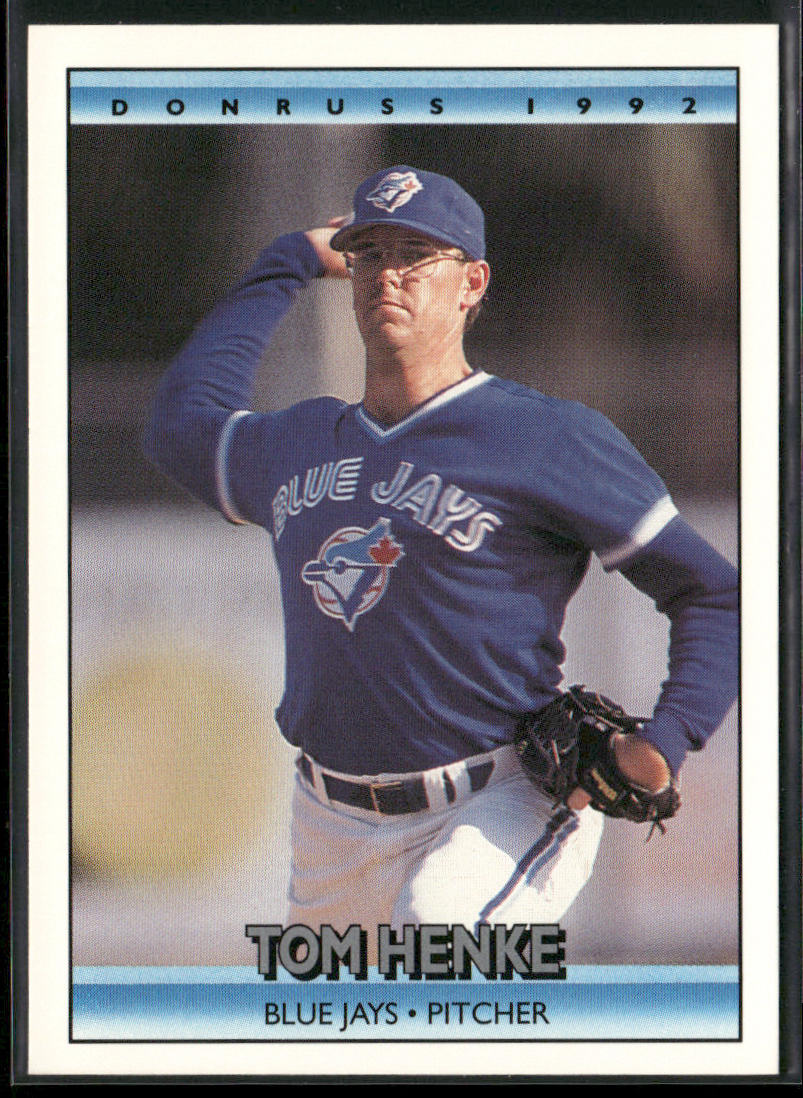 Tom Henke 1992 Donruss #141 Toronto Blue Jays