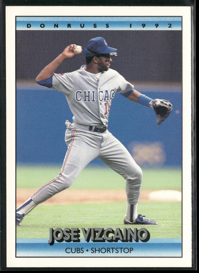 Jose Vizcaino 1992 Donruss #212 Chicago Cubs front