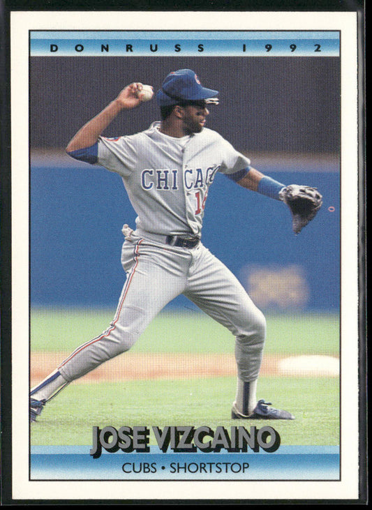 Jose Vizcaino 1992 Donruss #212 Chicago Cubs front