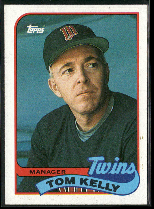 Tom Kelly 1989 Topps #14 Minnesota Twins front