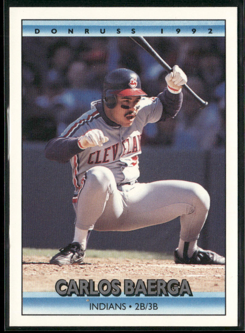 Carlos Baerga 1992 Donruss #120 Cleveland Indians front