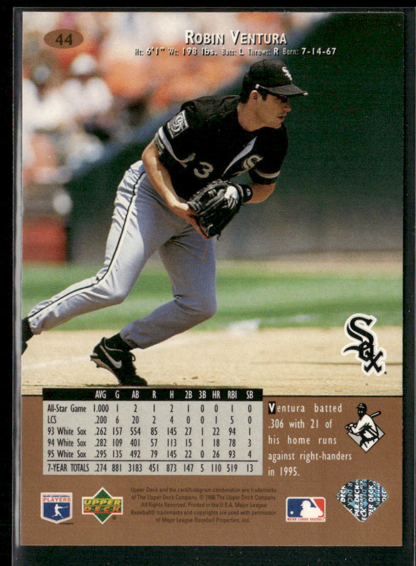 Robin Ventura 1996 Upper Deck #44 Chicago White Sox